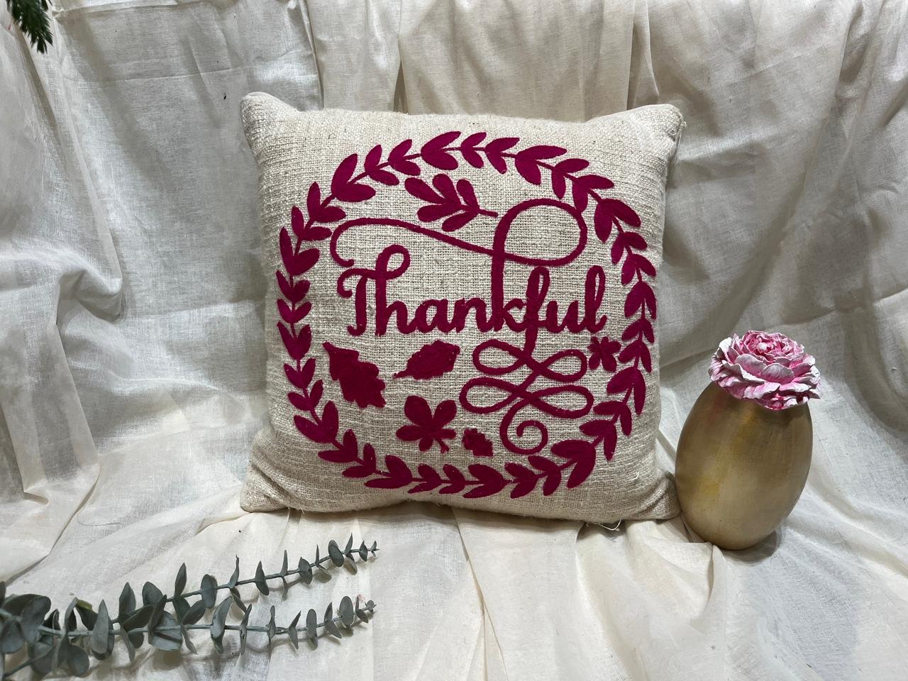 Embroidered Cushion Cover