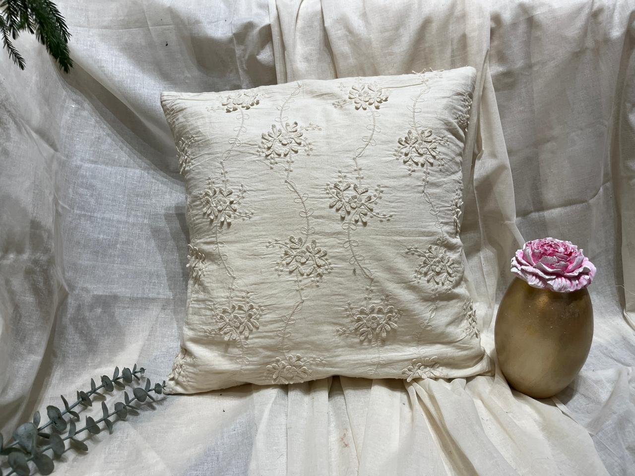 Embroidered Cushion Cover