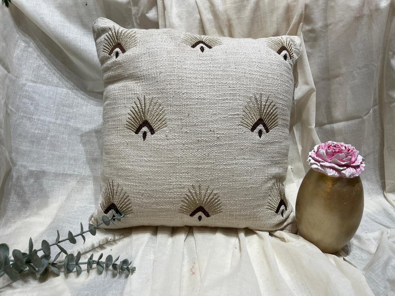 Embroidered Cushion Cover