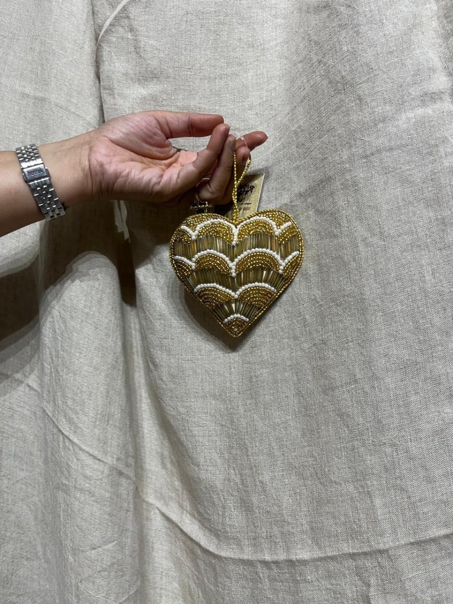 Heart Shaped Mermaid Scale Embellished Piece