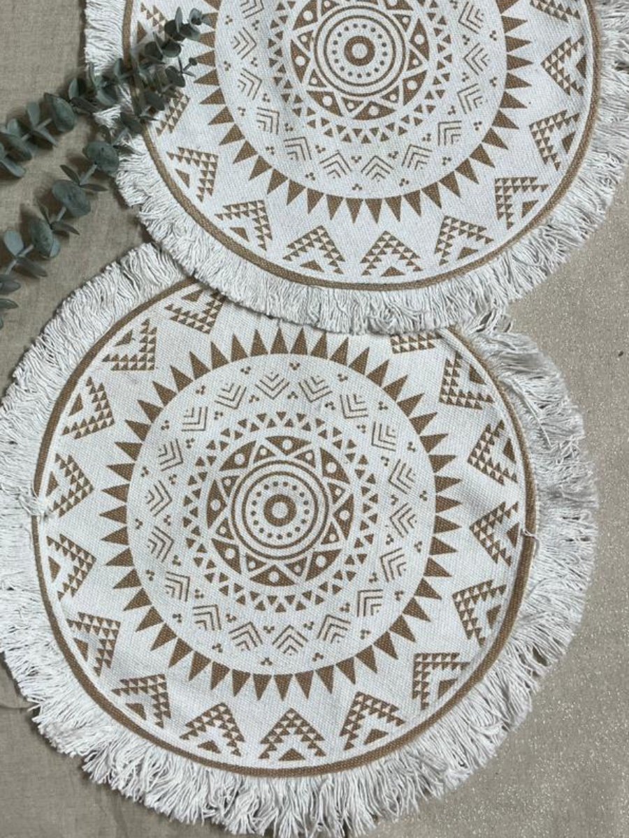 Sweet Summer Hand-Beaded Watermelon Round Placemat photo 3